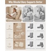 image:imageBlissful Diary Large Reading Pillow with Adjustable Neck amp Lumbar Support 2 in 1 Wedge Pillow Wider Backrest for Bed Sitting UpWatching TVGamingRestingNursingRecovery Beige