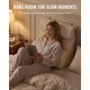 image:imageBlissful Diary Large Reading Pillow with Adjustable Neck amp Lumbar Support 2 in 1 Wedge Pillow Wider Backrest for Bed Sitting UpWatching TVGamingRestingNursingRecovery Beige