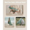 image:imageBlissful Diary Muslin Crib Sheets Fitted for 52x28 Crib Mattress Monstera amp Dark Green Bundle with Muslin Baby Hooded Towel Soft amp Absorbent Bear amp Lamb