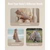 image:imageBlissful Diary Muslin Nursing Cover Cover up with Arch Neckline Roman Green Bundle with Muslin Baby Hooded Towel Soft amp Absorbent Bear amp Giraffe
