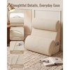 image:imageBlissful Diary Reading Pillow with Adjustable Neck amp Lumbar Support 2 in 1 Wedge Pillow Wider Backrest for Bed Sitting UpWatching TVGamingRestingNursingRecovery Pocket amp Washable Cover Beige