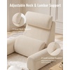 image:imageBlissful Diary Reading Pillow with Adjustable Neck amp Lumbar Support 21  Back Pillow for Bed Sitting UpWatching TVGamingRestingNursingRecovery with Arms amp Big Pockets amp Washable Cover Beige