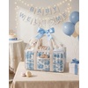 image:imageBlissful Diary Toile Diaper Caddy Organizer Baby Diaper Basket Blue Toile  French Vintage Toile Nursery Storage Basket Gift for Baby Shower Newborn Boy amp Girl Essentials Registry Search Must HavesBlue Toile