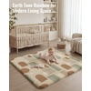 image:imageBlissful Diary Vegan Leather Baby Play Mat 50x50 Stylish Mordern Decor Bundle with 13 Thick Baby Play Mat 50x50 Ultra Soft Crawling Rug for Floor Earth Tone Rainbow