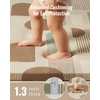 image:imageBlissful Diary Vegan Leather Baby Play Mat 50x50 Stylish Mordern Decor Bundle with 13 Thick Baby Play Mat 50x50 Ultra Soft Crawling Rug for Floor Earth Tone Rainbow
