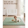 image:imageMuslin Baby Hooded Towel Soft amp Absorbent Bear amp Lamb bundle with Baby Play Mats for Floor 50x50 Playpen Mat Sage Green