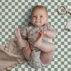 image:imageMuslin Crib Sheets Fitted for 52x28 Crib Mattress Bundle with Nursing Cover Roman Green