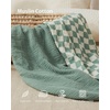 image:imageMuslin Crib Sheets Fitted for 52x28 Crib Mattress Bundle with Nursing Cover Roman Green