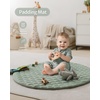 image:imageMuslin Nursing Cover Cover up with Arch Neckline Roman Green bundle with Baby Play Gym Mat Play Mat Activity Mat with 6 Detachable Toys for StageBased Sensory amp Motor Skill Development Sage Green