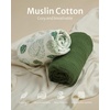 image:imageMuslin Nursing Cover Roman Green Bundle with Muslin Crib Sheets Fitted for 52x28 Crib Mattress Monstera amp Dark Green