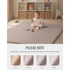 image:imageVegan Leather Baby Play Mat 71x59 stylish mordern decor bundle with Baby Play Mats for Floor 71x59 Inch Earth Tones Design