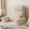image:imageBlissful Diary Reading Pillow with Adjustable Neck amp Lumbar Support 21  Back Pillow for Bed Sitting UpWatching TVGamingRestingNursingRecovery with Arms amp Big Pockets amp Washable Cover Beige