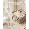 image:imageBlissful Diary Baby Diaper Caddy Organizer HeartQuilted Brown  Large amp Portable Storage Basket Gift for Baby Shower Newborn Boy amp Girl Essential Registry Search Must Haves