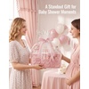 image:imageBlissful Diary Baby Diaper Caddy Organizer HeartQuilted Light Pink  Large amp Portable Nursery Storage Basket Gift for Baby Shower Newborn Girl Essential Registry Search Must Haves