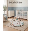 image:imageBlissful Diary Baby Play Gym Baby Activity Mat Playmat Tummy Time Mat  Safari Animals Sensory Play Mat 7 Interactive Toys StageBased Development Washable Playmat Baby Essentials Shower GiftBoho Rainbow