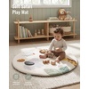 image:imageBlissful Diary Baby Play Gym Baby Activity Mat Playmat Tummy Time Mat  Safari Animals Sensory Play Mat 7 Interactive Toys StageBased Development Washable Playmat Baby Essentials Shower GiftJungle Animal