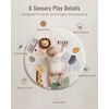 image:imageBlissful Diary Baby Play Gym Baby Activity Mat Playmat Tummy Time Mat  Safari Animals Sensory Play Mat 7 Interactive Toys StageBased Development Washable Playmat Baby Essentials Shower GiftJungle Animal