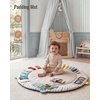image:imageBlissful Diary Baby Play Gym Baby Activity Mat Playmat Tummy Time Mat  Safari Animals Sensory Play Mat 7 Interactive Toys StageBased Development Washable Playmat Baby Essentials Shower GiftBoho Rainbow
