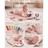 image:imageBlissful Diary Baby Play Gym Baby Activity Mat Playmat Tummy Time Mat  Safari Animals Sensory Play Mat 7 Interactive Toys StageBased Development Washable Playmat Baby Essentials Shower GiftPink Floral
