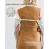 image:imageBlissful Diary Muslin Nursing Cover for Breastfeeding Breathable Breastfeeding Cover up with Arch Neckline for Women Nursing Apron Brown GinghamBotanical Leaf
