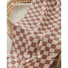 image:imageBlissful Diary Muslin Nursing Cover for Breastfeeding Breathable Breastfeeding Cover up with Arch Neckline for Women Nursing Apron Brown GinghamBrown Checkboard