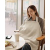 image:imageBlissful Diary Muslin Nursing Cover for Breastfeeding Breathable Breastfeeding Cover up with Arch Neckline for Women Nursing Apron Brown GinghamCream