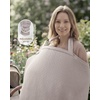 image:imageBlissful Diary Muslin Nursing Cover for Breastfeeding Breathable Breastfeeding Cover up with Arch Neckline for Women Nursing Apron Brown GinghamDotted Agreeable Gray