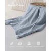 image:imageBlissful Diary Muslin Nursing Cover for Breastfeeding Breathable Breastfeeding Cover up with Arch Neckline for Women Nursing Apron Brown GinghamLight Blue
