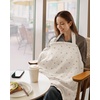 image:imageBlissful Diary Muslin Nursing Cover for Breastfeeding Breathable Breastfeeding Cover up with Arch Neckline for Women Nursing Apron Brown GinghamPink Floral