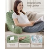 image:imageBlissful Diary Reading Pillow Bundle Flannel Ivory White amp Corduroy Sage Green