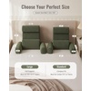 image:imageBlissful Diary Reading Pillow with Adjustable Neck amp Lumbar Support 19  Back Pillow with Armrests for Bed Sitting Up Watching TV Gaming and Relaxing Big Pockets amp Washable Cover GrayGreen