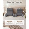 image:imageBlissful Diary Reading Pillow with Adjustable Neck amp Lumbar Support 19  Back Pillow with Armrests for Bed Sitting Up Watching TV Gaming and Relaxing Big Pockets amp Washable Cover GrayGray