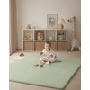 image:imageBlissful Diary Vegan Leather Baby Play Mat 71x59 Light Green  thick cushion safe and soft fabric waterproof and wip clean indoor use nonslip bottom stylish mordern decorLight Green