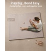 image:imageBlissful Diary Vegan Leather Baby Play Mat 71x59 Light Green  thick cushion safe and soft fabric waterproof and wip clean indoor use nonslip bottom stylish mordern decorTaupe