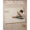image:imageBlissful Diary Vegan Leather Baby Play Mat 71x59 Light Green  thick cushion safe and soft fabric waterproof and wip clean indoor use nonslip bottom stylish mordern decorBeige
