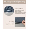 image:imageBlissful Diary Foldable Kids Couch Extra Wide Kids Sofa Chair Blush Check  307 Wide Seat 2in1 Fold Out Comfy Design HighDensity Foam Support Washable Cover Carry HandleDinosaur Blue