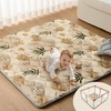 image:imageBlissful Diary Baby Play Mats for Floor 71x59 Inch Extra Thicker amp Large Soft Cushioning Foam Playmats for Babies and Toddlers Foldable Washable Baby Crawling Mat for Playpen Sage GreenEarth Tones