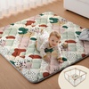 image:imageBlissful Diary Baby Play Mats for Floor 71x59 Inch Extra Thicker amp Large Soft Cushioning Foam Playmats for Babies and Toddlers Foldable Washable Baby Crawling Mat for Playpen Sage GreenModern Abstract