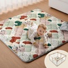image:imageBlissful Diary Baby Play Mats for Floor 71x59 Inch Extra Thicker amp Large Soft Cushioning Foam Playmats for Babies and Toddlers Foldable Washable Baby Crawling Mat for Playpen Sage GreenModern Abstract