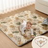 image:imageBlissful Diary Baby Play Mats for Floor 71x59 Inch Extra Thicker amp Large Soft Cushioning Foam Playmats for Babies and Toddlers Foldable Washable Baby Crawling Mat for Playpen Sage GreenEarth Tones