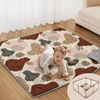 image:imageBlissful Diary Baby Play Mats for Floor 71x59 Inch Extra Thicker amp Large Soft Cushioning Foam Playmats for Babies and Toddlers Foldable Washable Baby Crawling Mat for Playpen Sage GreenBoho
