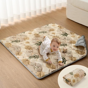image:imageBlissful Diary Baby Play Mats for Floor 71x59 Inch Extra Thicker amp Large Soft Cushioning Foam Playmats for Babies and Toddlers Foldable Washable Baby Crawling Mat for Playpen Sage GreenEarth Tones